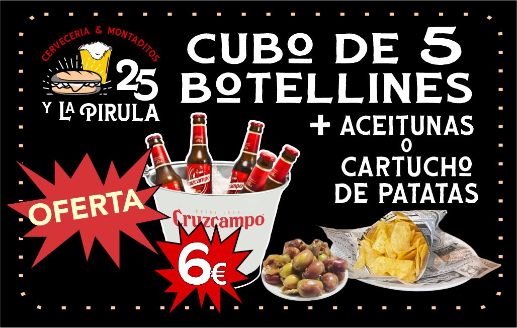 OFERTA CUBO BOTELLINES Oferta de Cubo de Botellines en Dos Hermanas