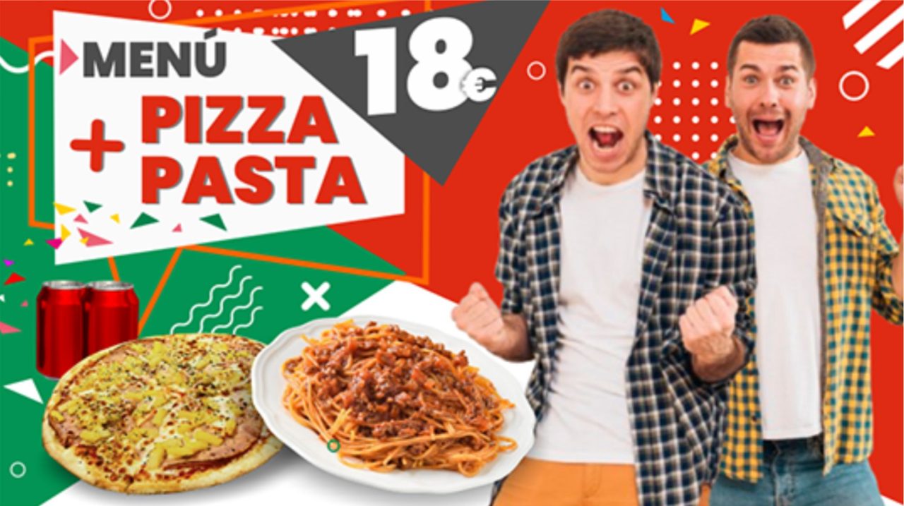 PROMOCIONES 2026 MENÚ PIZZA PASTA Promoción Pizza y Pasta en Dos Hermanas