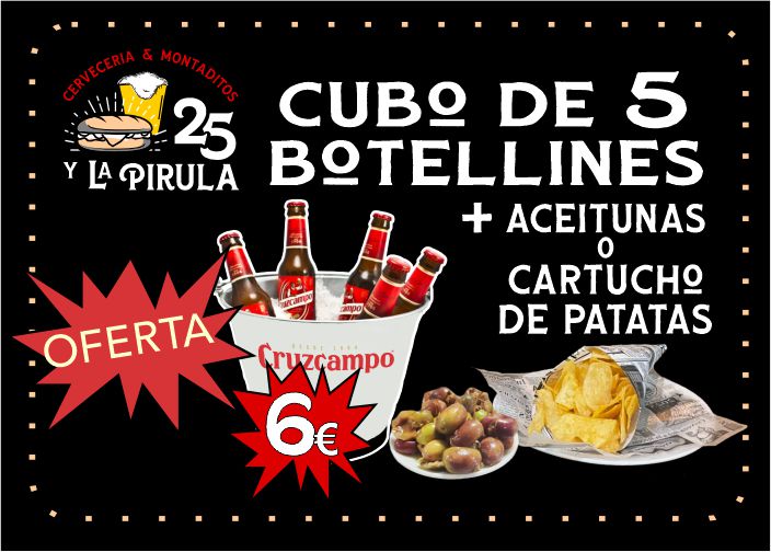OFERTA CUBO BOTELLINES Oferta de Cubo de Botellines en Dos Hermanas